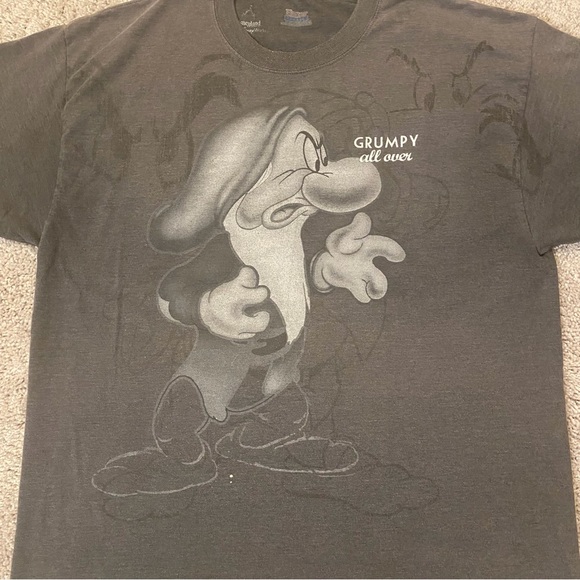 Disney Grumpy AOP Gray T Shirt - Picture 2 of 4